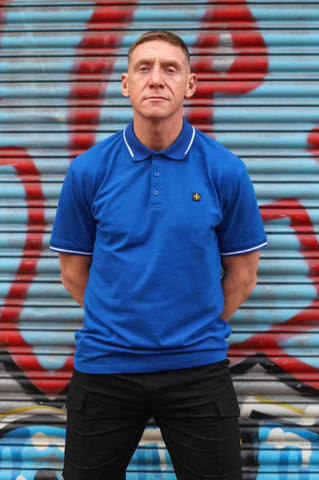 Premium Pique Polo :: Royal Blue/White