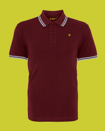 Pique Polo :: Burgundy - Terrace Cult