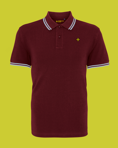 Pique Polo :: Burgundy - Terrace Cult